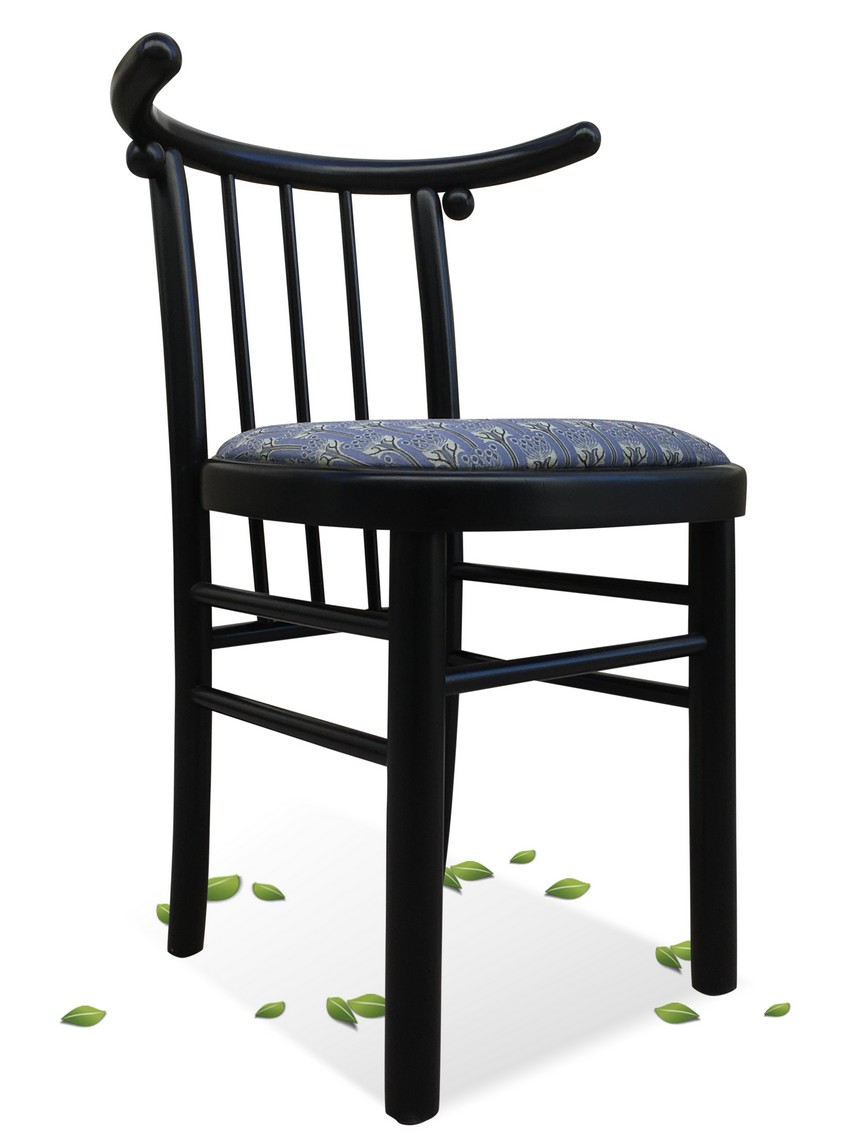 Fledermaus Stühle Hoffmann Bugholz Wittmann schwarz Jugendstil Sessel