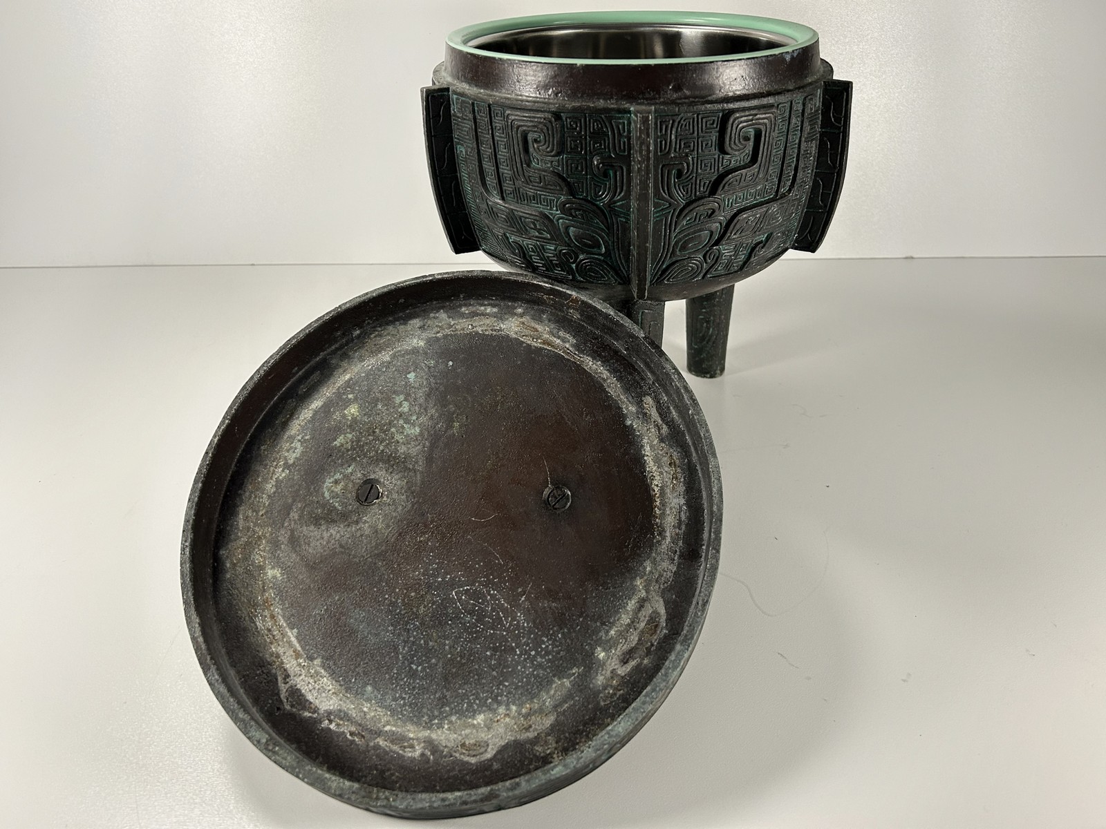 eisbehaelter metall vintage 
