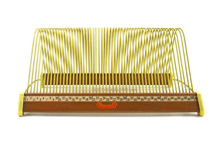 Schallplattenständer Vinylplattenhalter Polydor Vintage Midcentury antiker Ständer Schallplatten