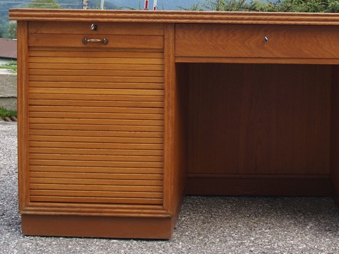 Schreibtisch Rollladen antik Vintage