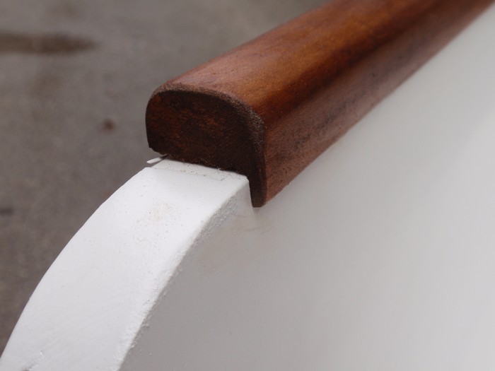 Sitztruhe Vintage Artdeco 40er Jahre creme