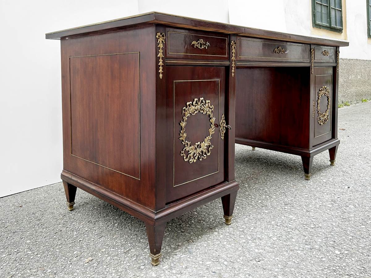 Messingband Schreibtisch Empire