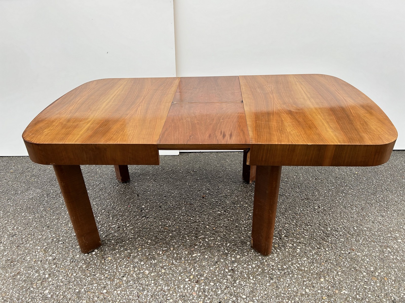 artdeco tisch antik ausziehbar nuss art deco Speisetisch massivholz antiquität brutalistisch Refugiumstisch