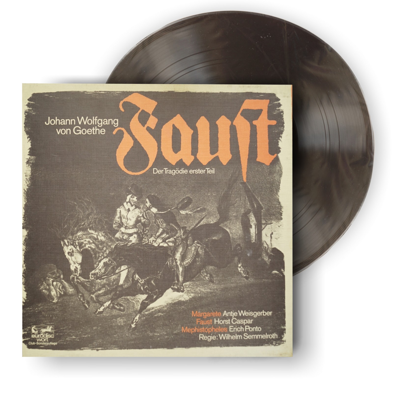 Goethes Faust Schallplatte Vintage Vinyl Musik – J.W.v. Goethe, 1974, Der Tragödie Erster Teil Vinyl Schallplatte Musik J.W.v. Goethe, 1974, Der Tragödie Erster Teil