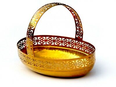 Bonboniere großer Metallkorb aus Messing Schüssel TRAUM Bonboniere großer Metallkorb aus Messing Schüssel TRAUM