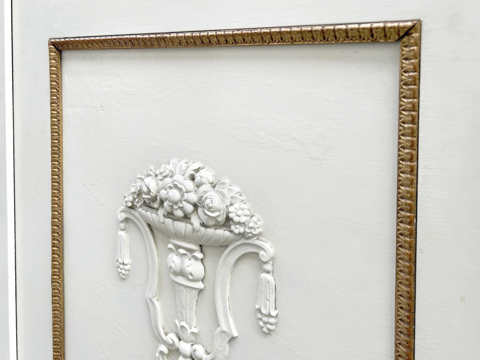Großer Kleiderschrank Vintage weiß creme