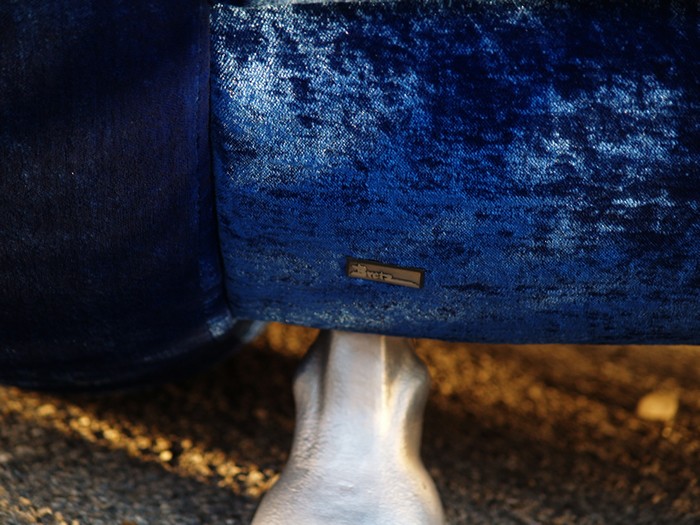 Bretz Sofa blau Popeye samt