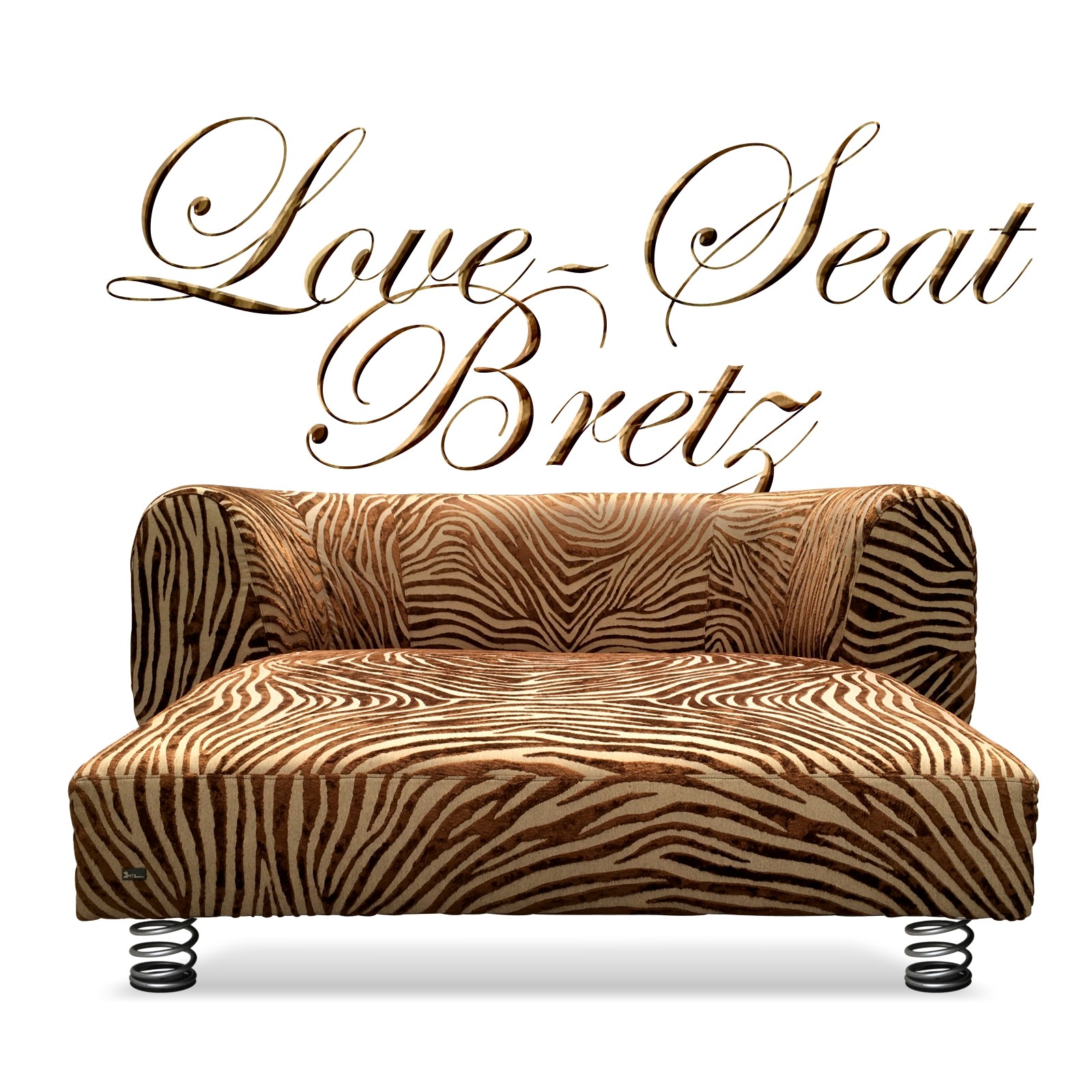 BRETZ SOFA Chill RARITÄT Zebrastoff braun Bretz Chill Sofa