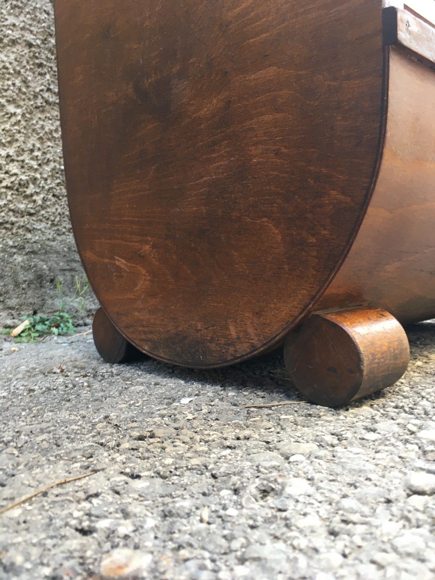 Rollladenschrank antik Artdeco Vollholz Möbel Jugendstil Fächer Laden kaufen