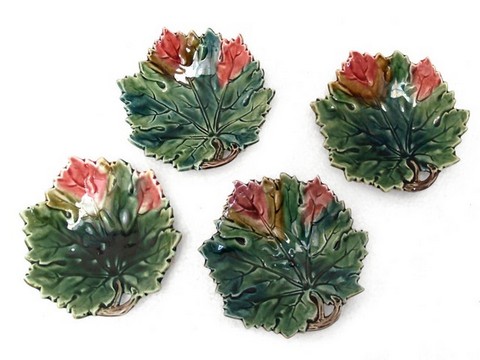 Keramik Teller Blattform