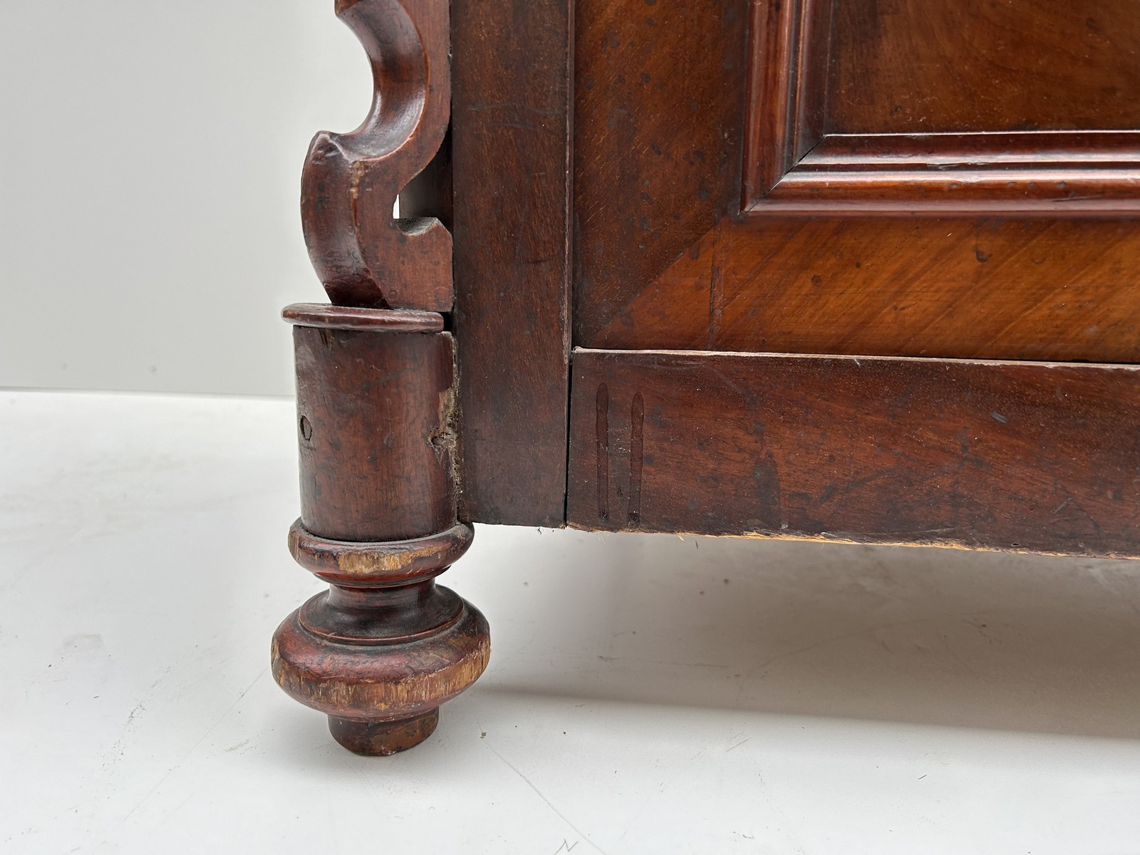 Spätbiedermeier Vertiko Halbschrank ca. 1860 mit Aufsatz antik