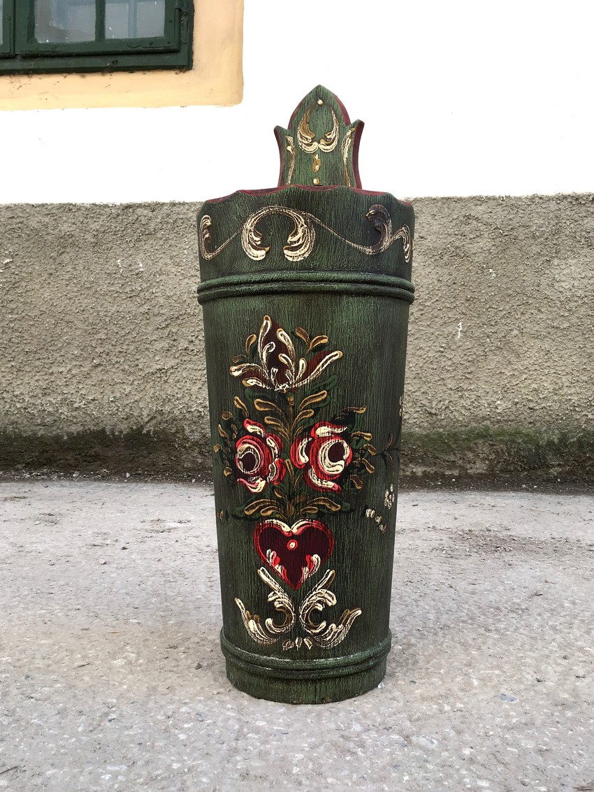 Schirmständer Landhaus grün Bauernmöbel