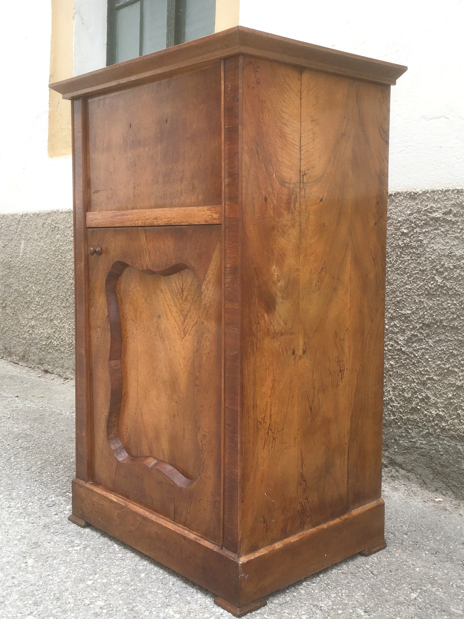 Spätbiedermeier Schrank Vertiko Vollholz antik