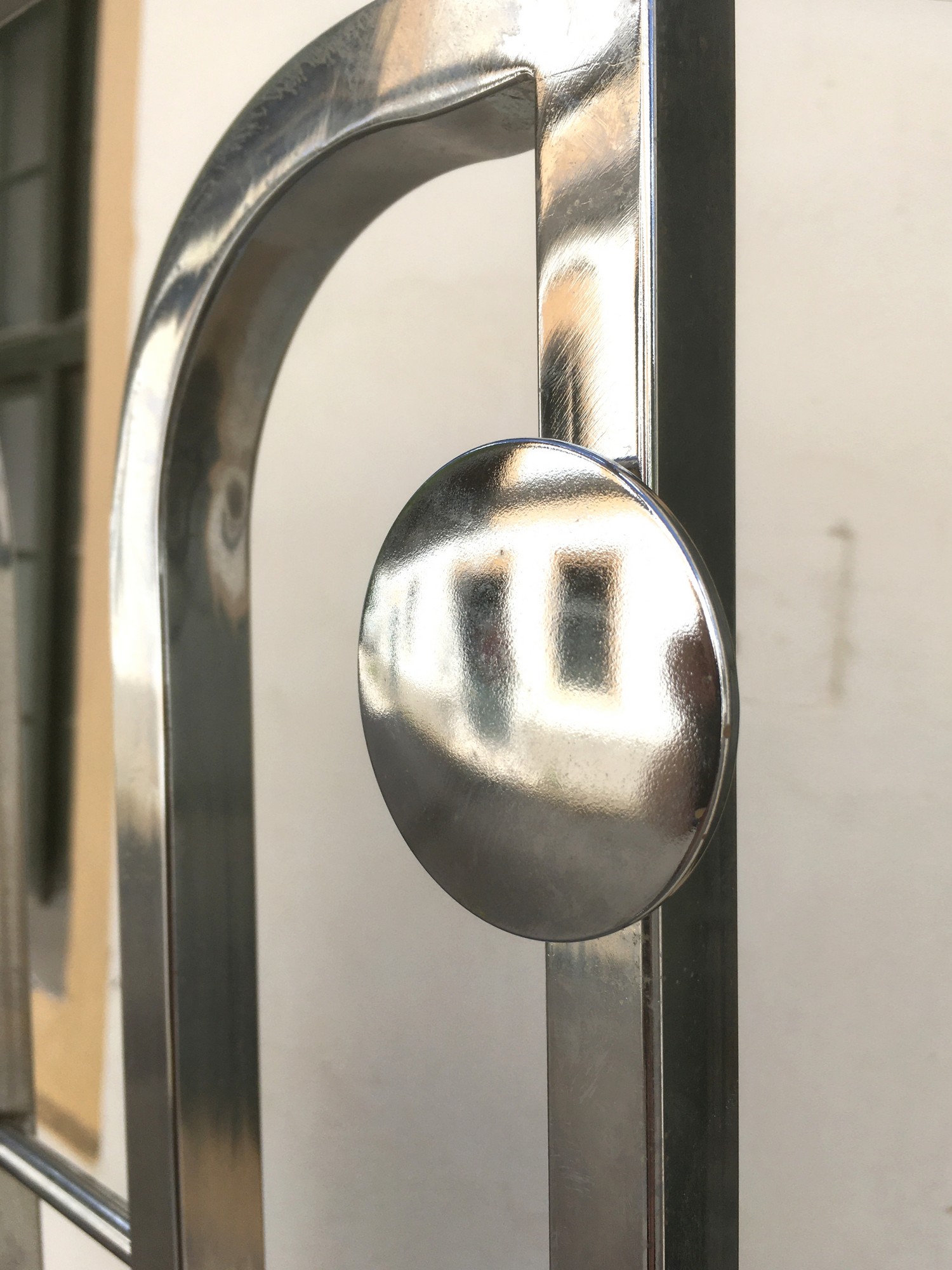 Garderobe Garderobenwand Art Deco Metall Chrom