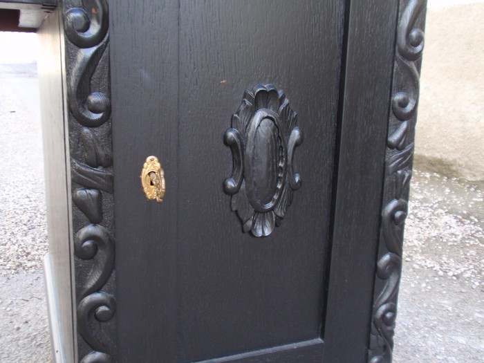 Schreibtisch antik schwarz