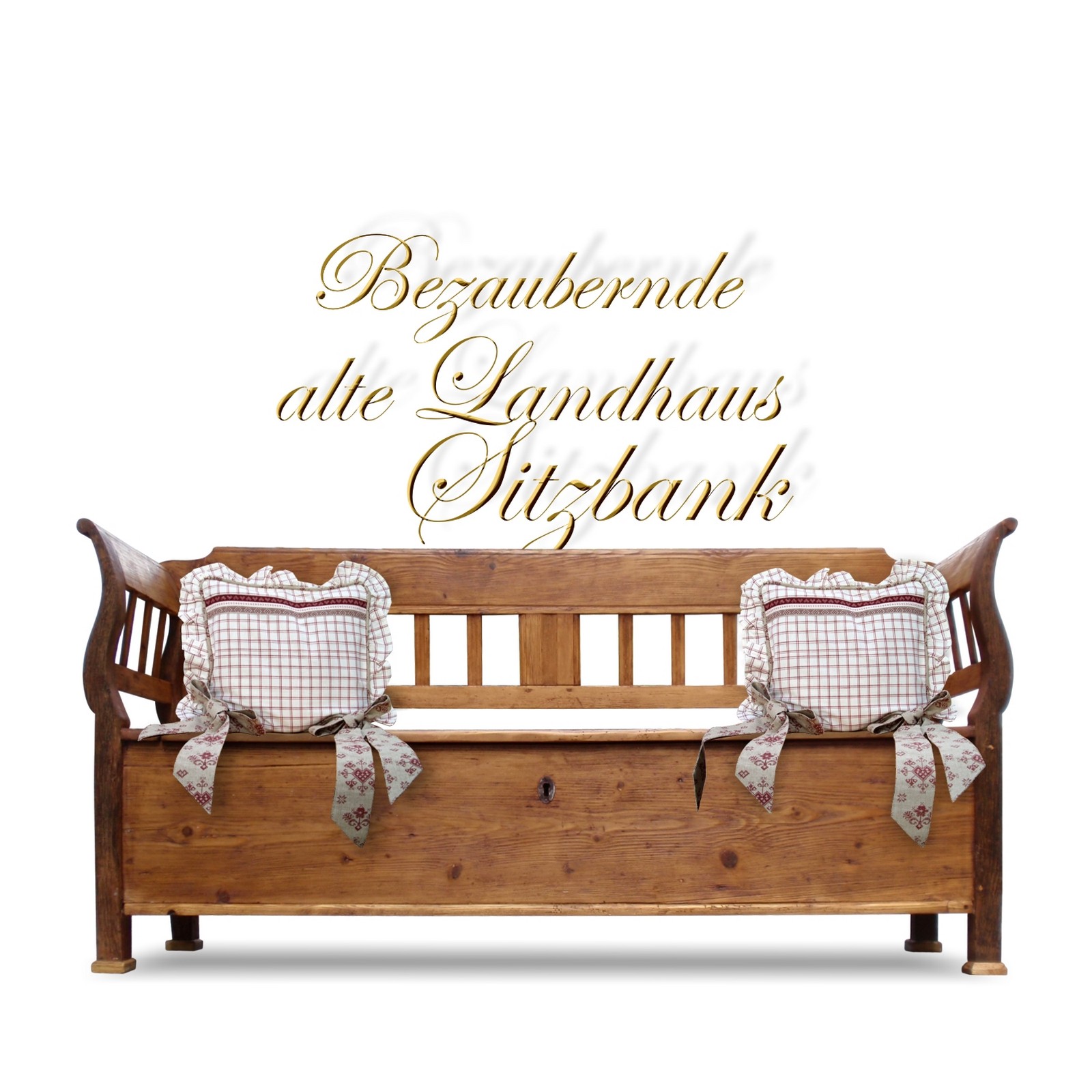 Truhenbank Küchenbank Sitzbank Landhausstil Weichholz antik Truhenbank Weichholz