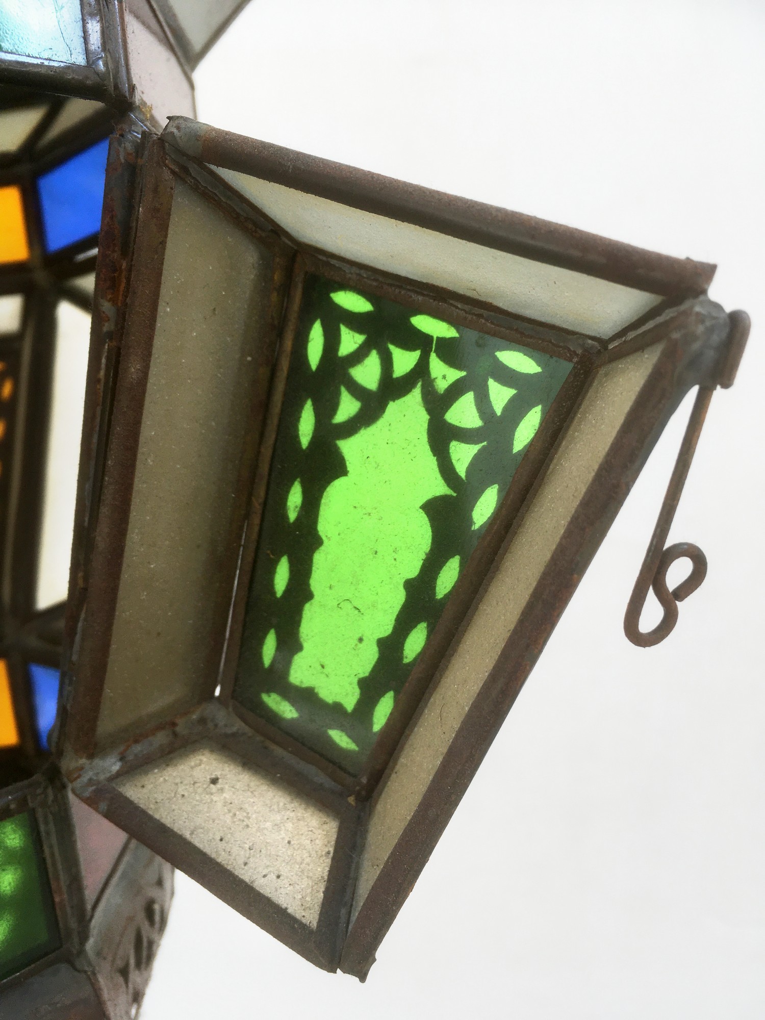 Leuchter Luster Orient Gläser Kupfer Laterne Tiffany Marokko