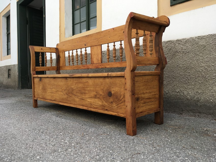 Weichholz truhenbank