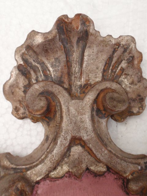 Florentiner Barock antike Wandlampen rosa golden Shabby Chic