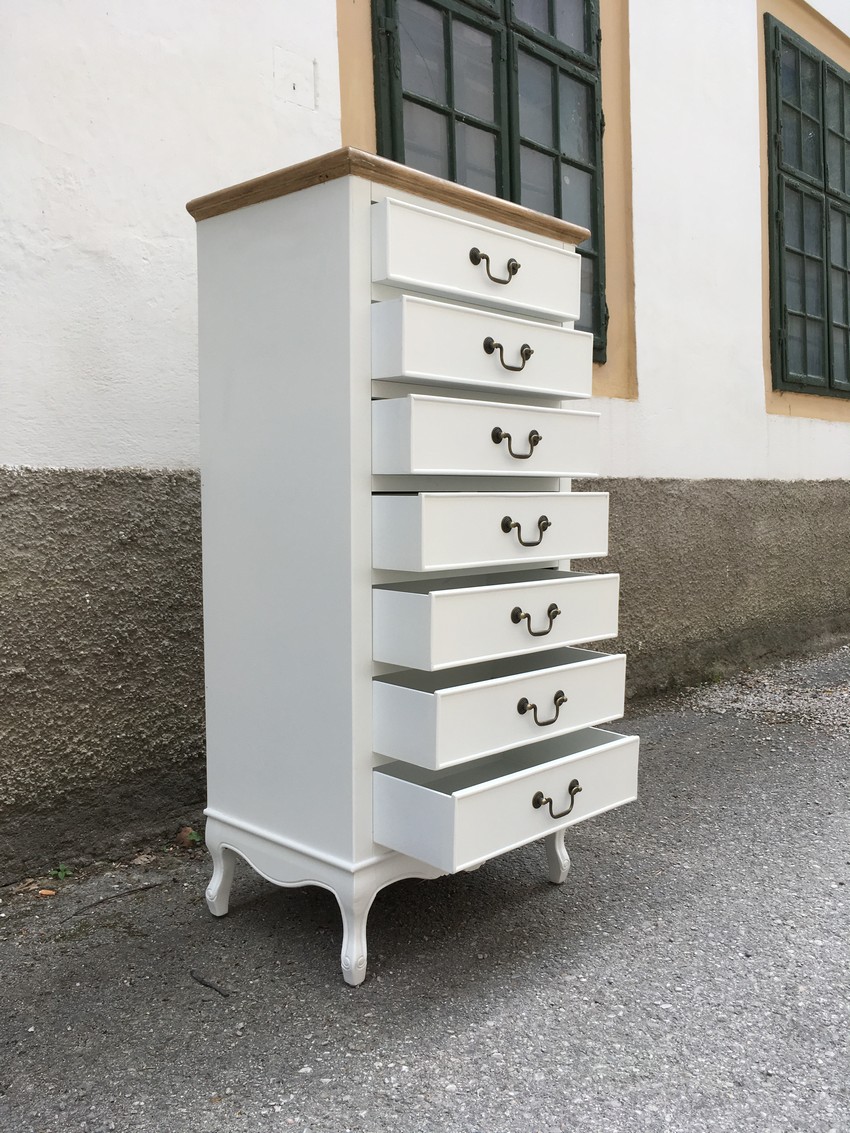 Kommode Landhaus weiß Laden