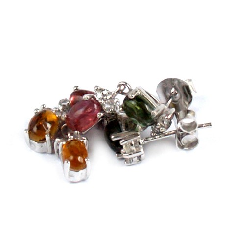 Ohrstecker Turmalin Silber 925