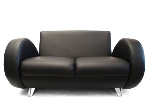 Bretz Ledersofa schwarz Sofa Popeye
