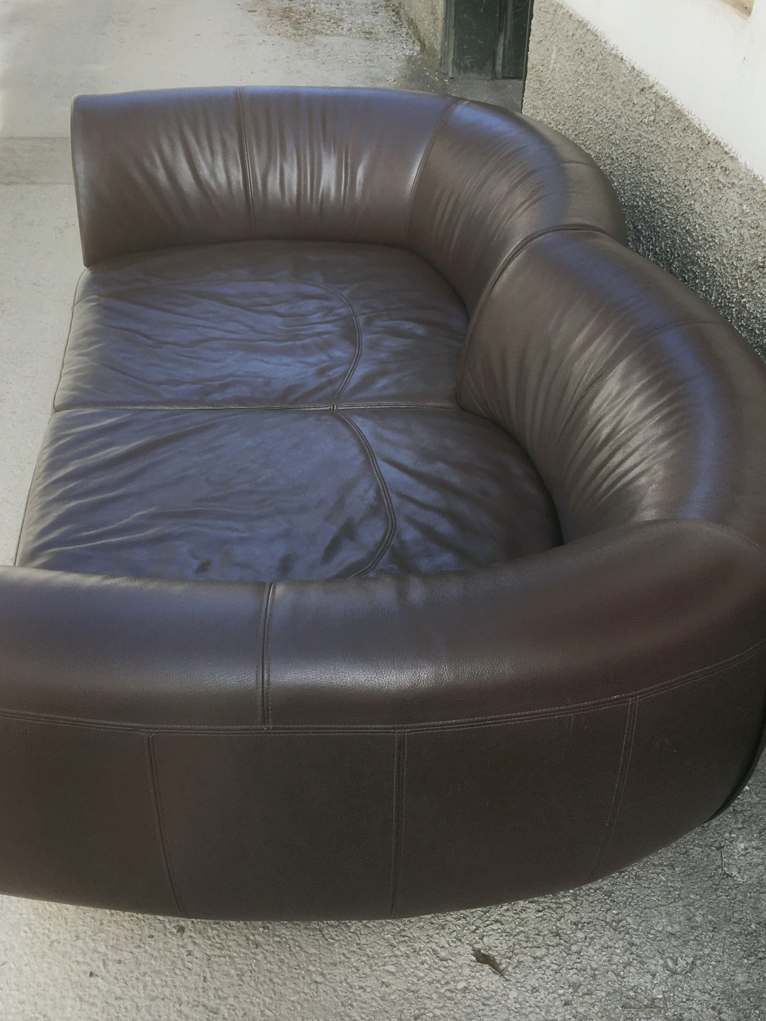 Bretz Sofa Chill Loveseat Riesensofa Leder braun Designklassiker