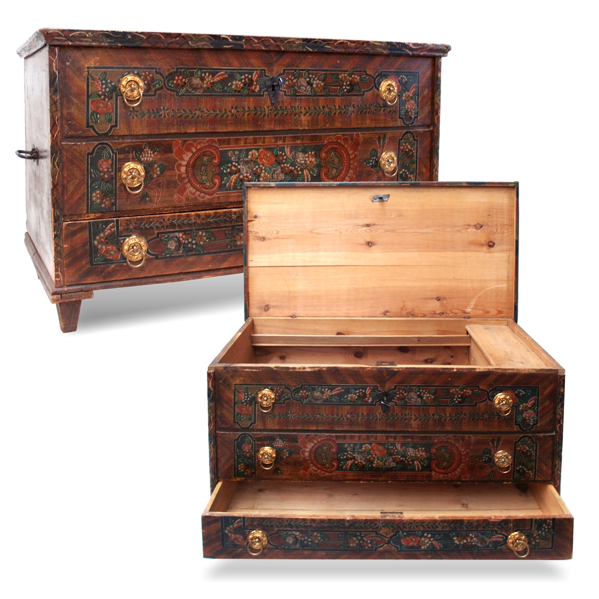 antike Kommode bemalt