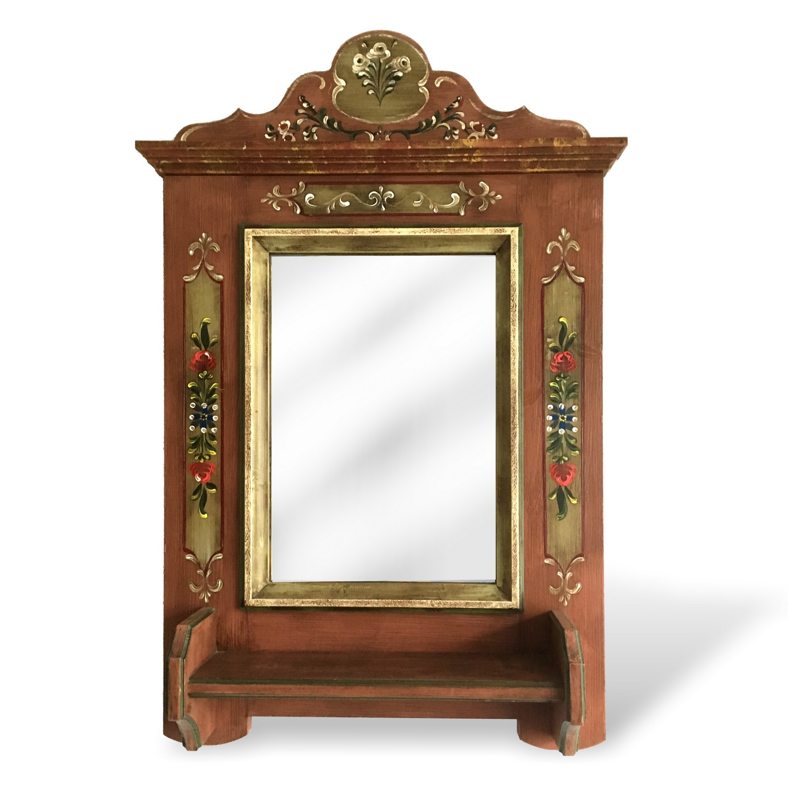 Voglauer Spiegel Wandspiegel mit Ablage Anno 1800 altrosa Voglauer Spiegel Ablage