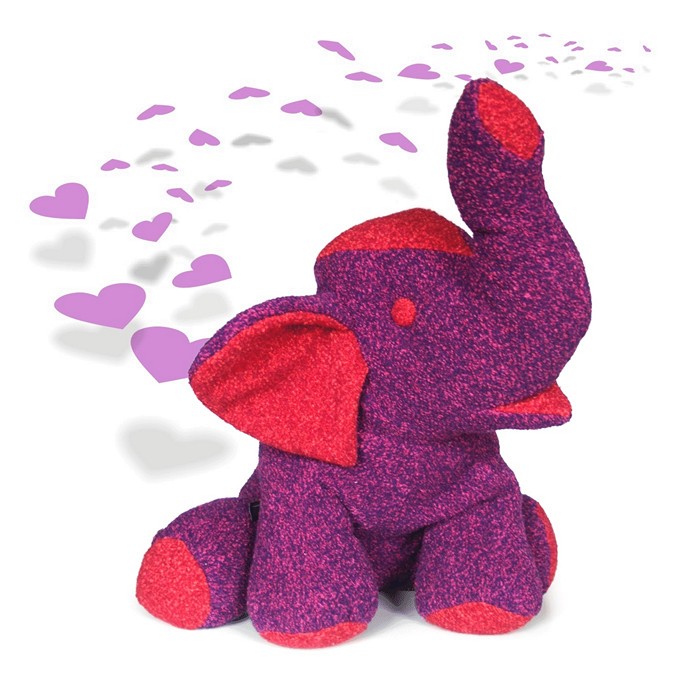 BRETZ Kissen Lila Elefant