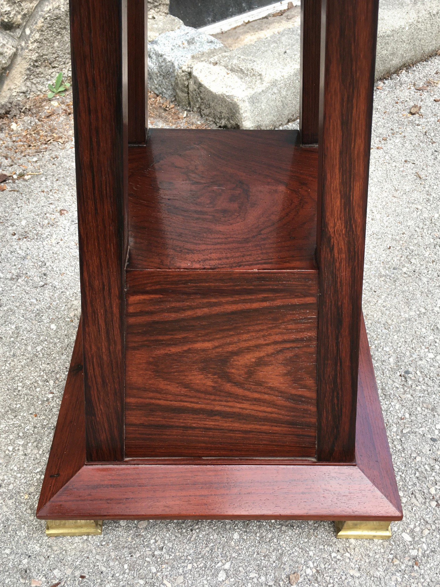 Beistelltisch Jugendstil Tisch antik Blumentisch Palisander Glasplatte restauriert