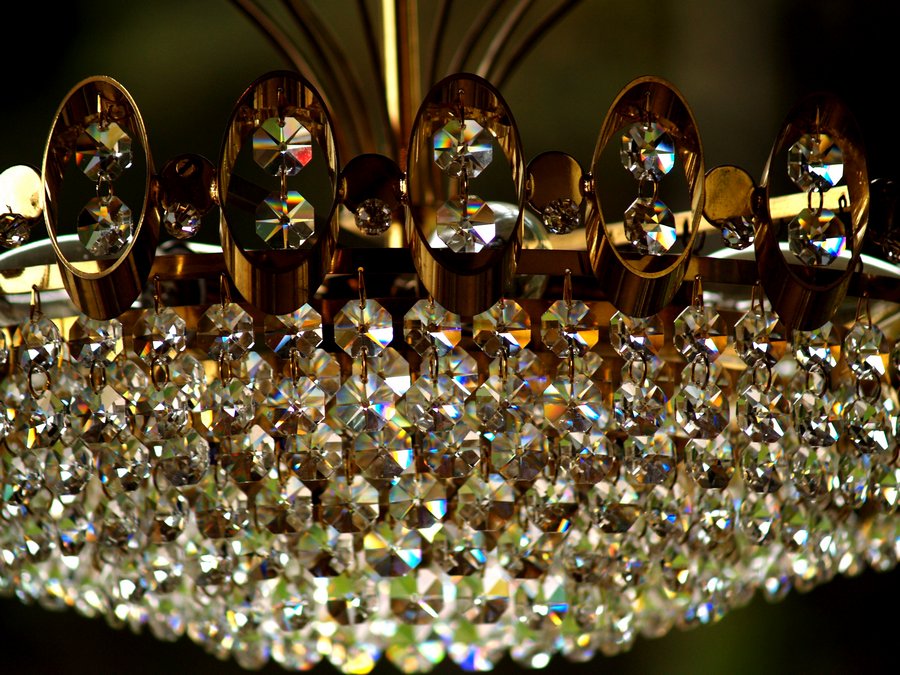 Bleikristall Luster golden