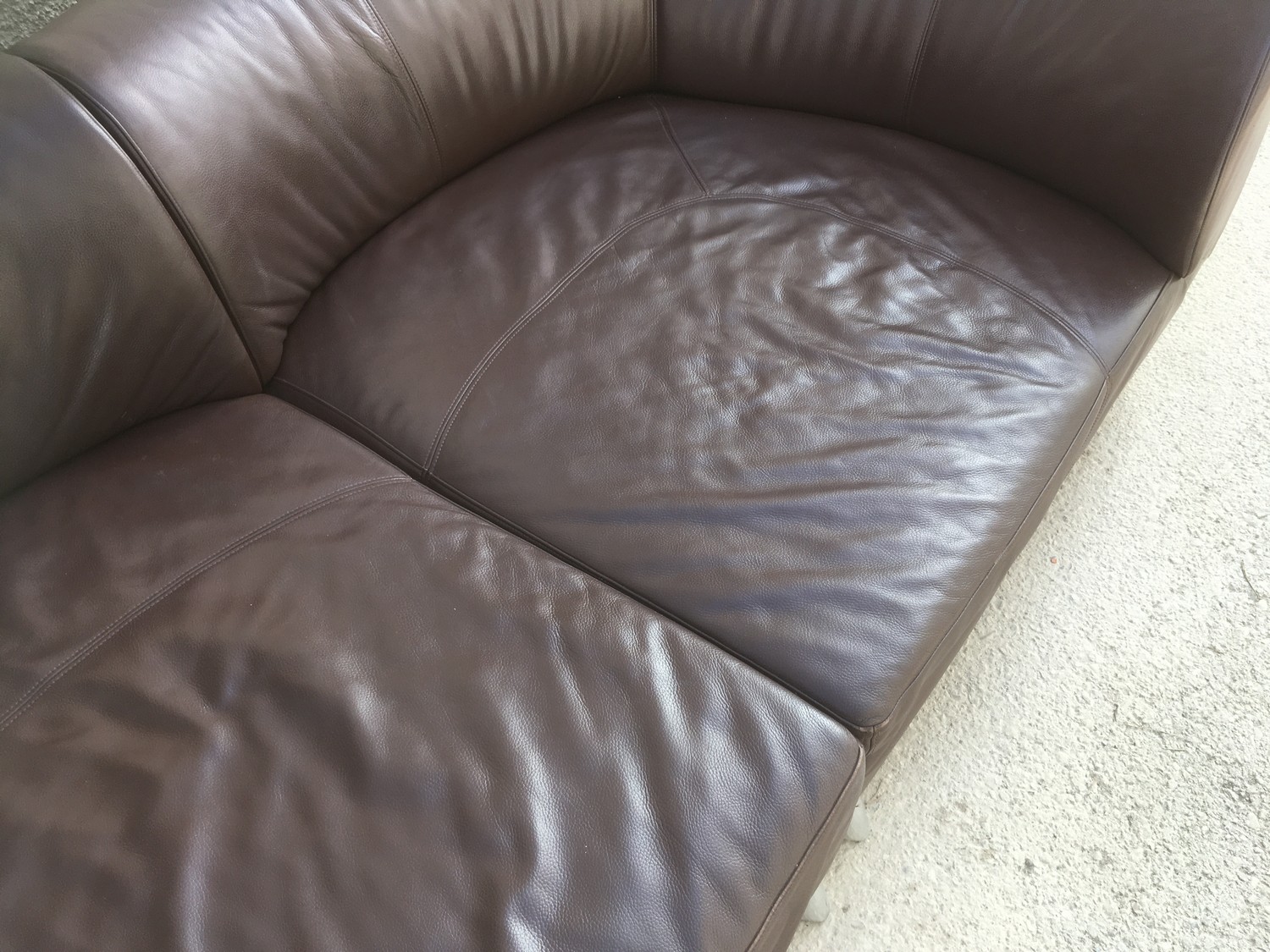 Bretz Sofa Chill Loveseat Riesensofa Leder braun Designklassiker