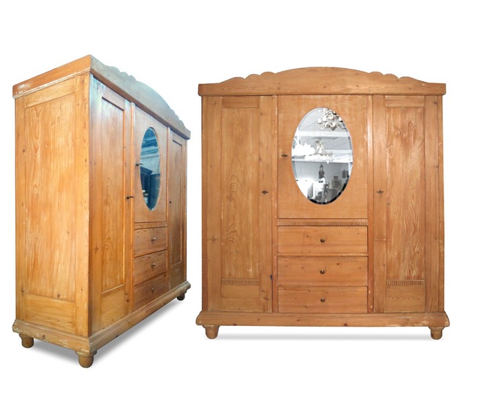 antiker Schrank Naturholz