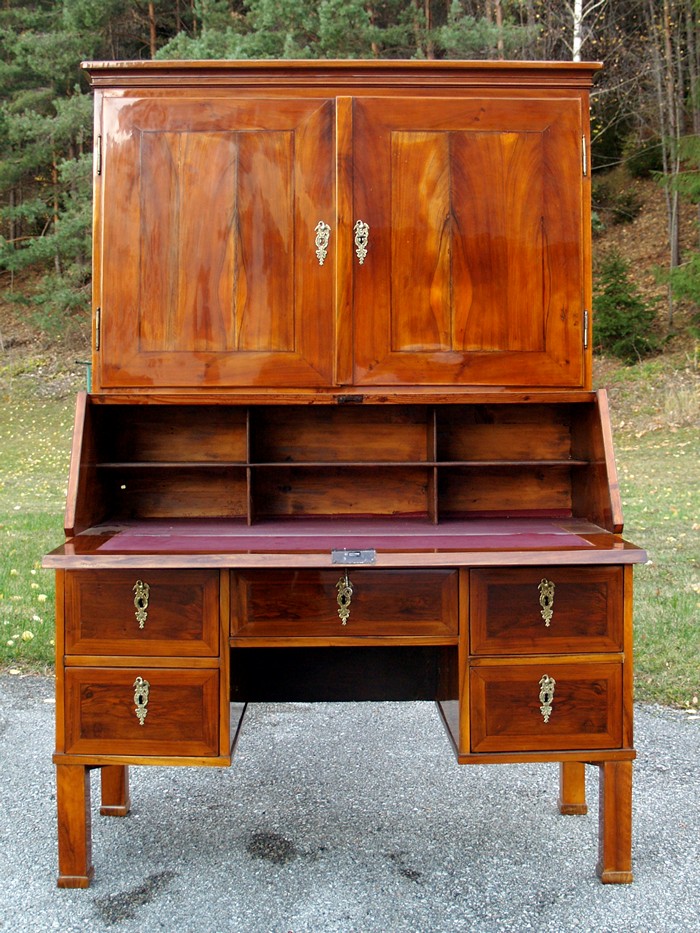 Biedermeier Schreibtisch Nuss