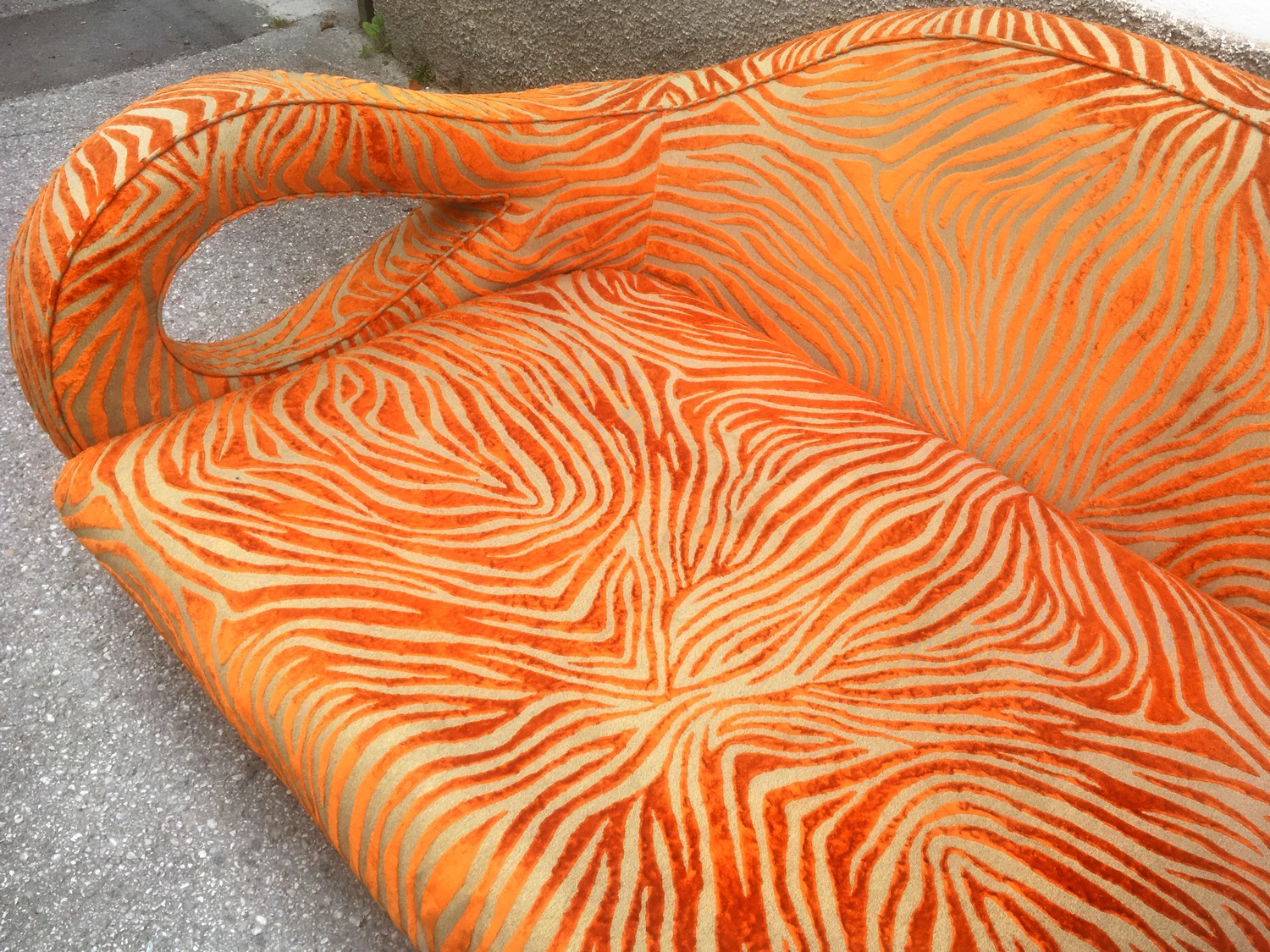 Bretz Sofa Slowrider Zebra Orange achtsam gebrauchtes Designermöbel Tangerine