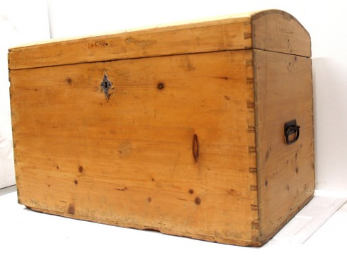 antike Truhe Naturholz