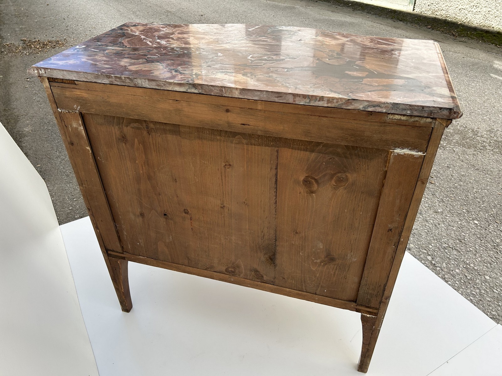 Französische Kommode Louis XV Rokoko Stil Marmorplatte