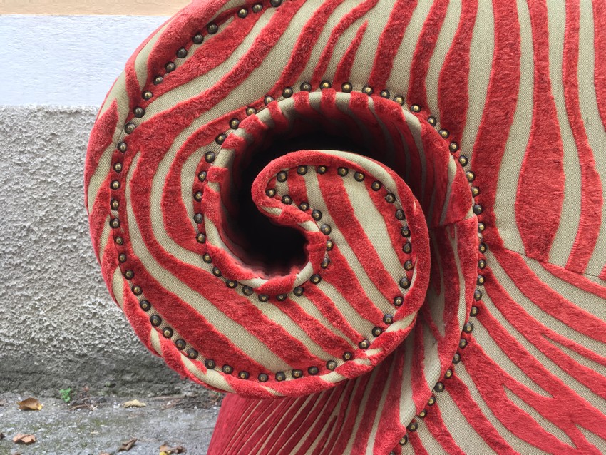 Bretz Zebra rot Mammut Stuhl Sessel orange