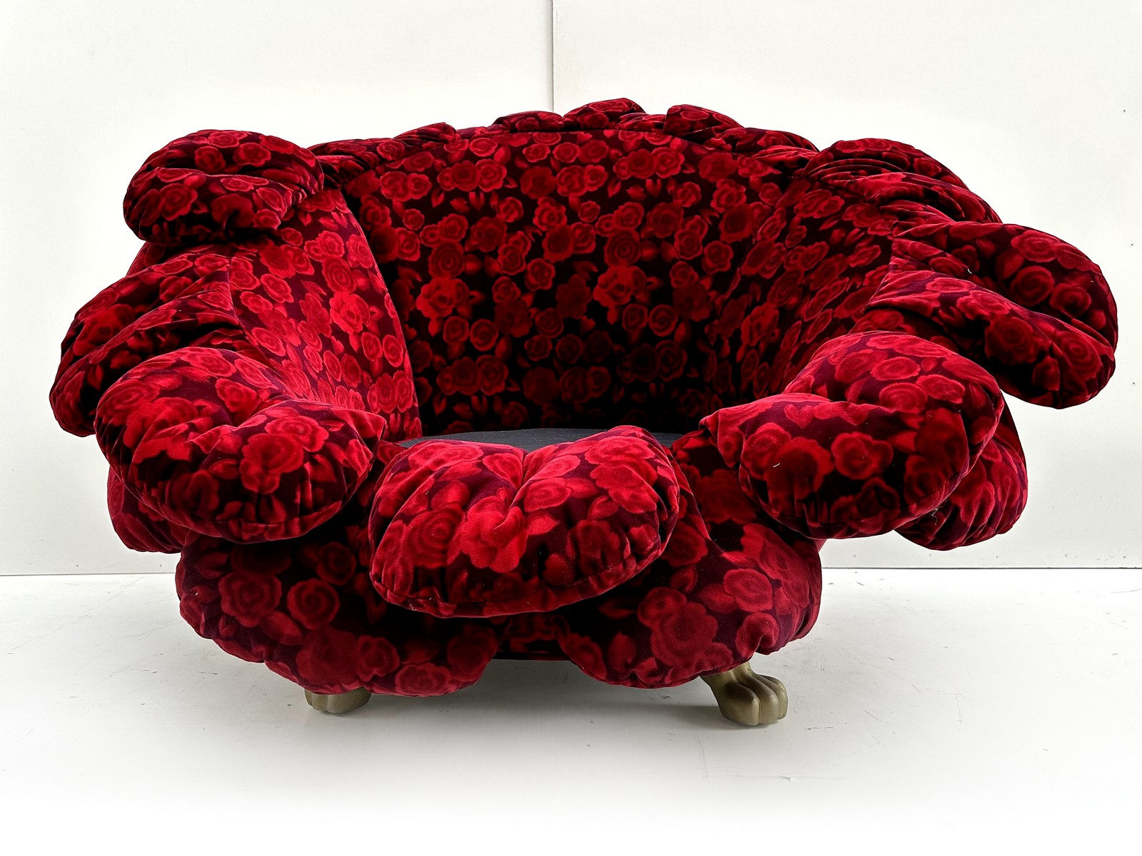 Original Bretz Rosy Sessel Stuhl Rosenstoff Tatzenbeine Couchsessel