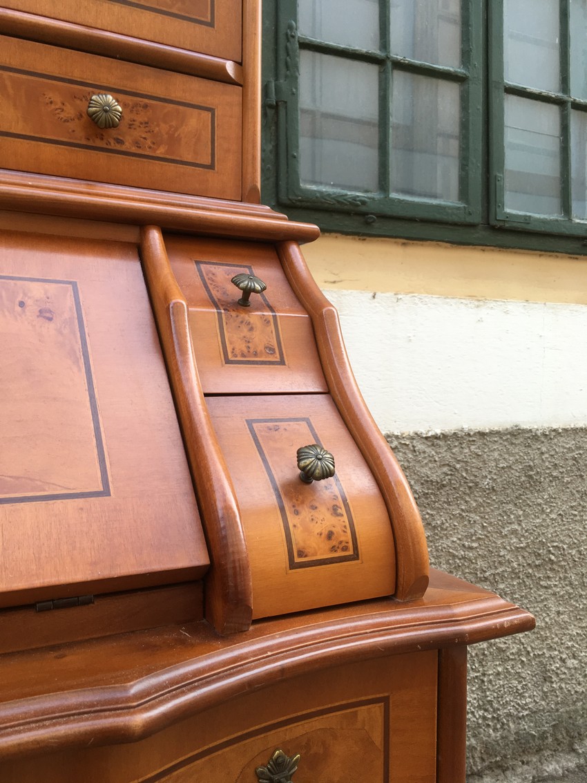 Barockstil Sekretaer Schrank Möbel Kommode Antikstil