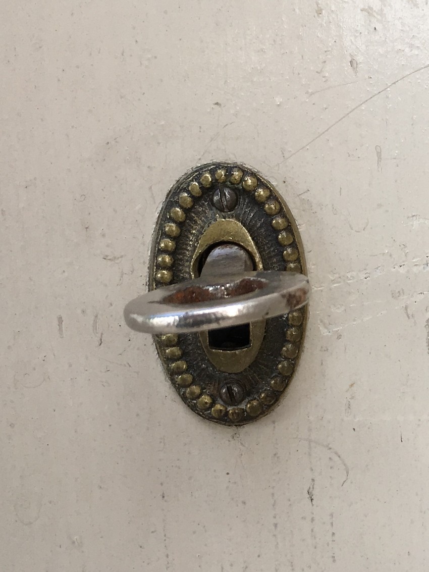 Dielenschrank Garderobe antik Vintage Creme Shabby Chic Jugendstil