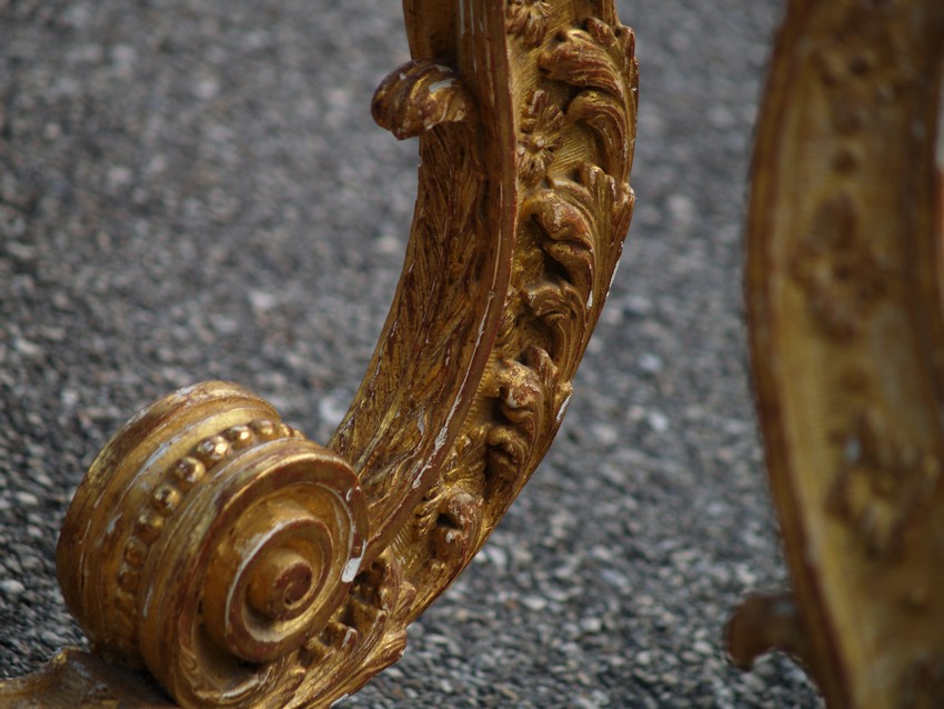 Konsoltisch Barock um 1770 Tisch vergoldete Konsole