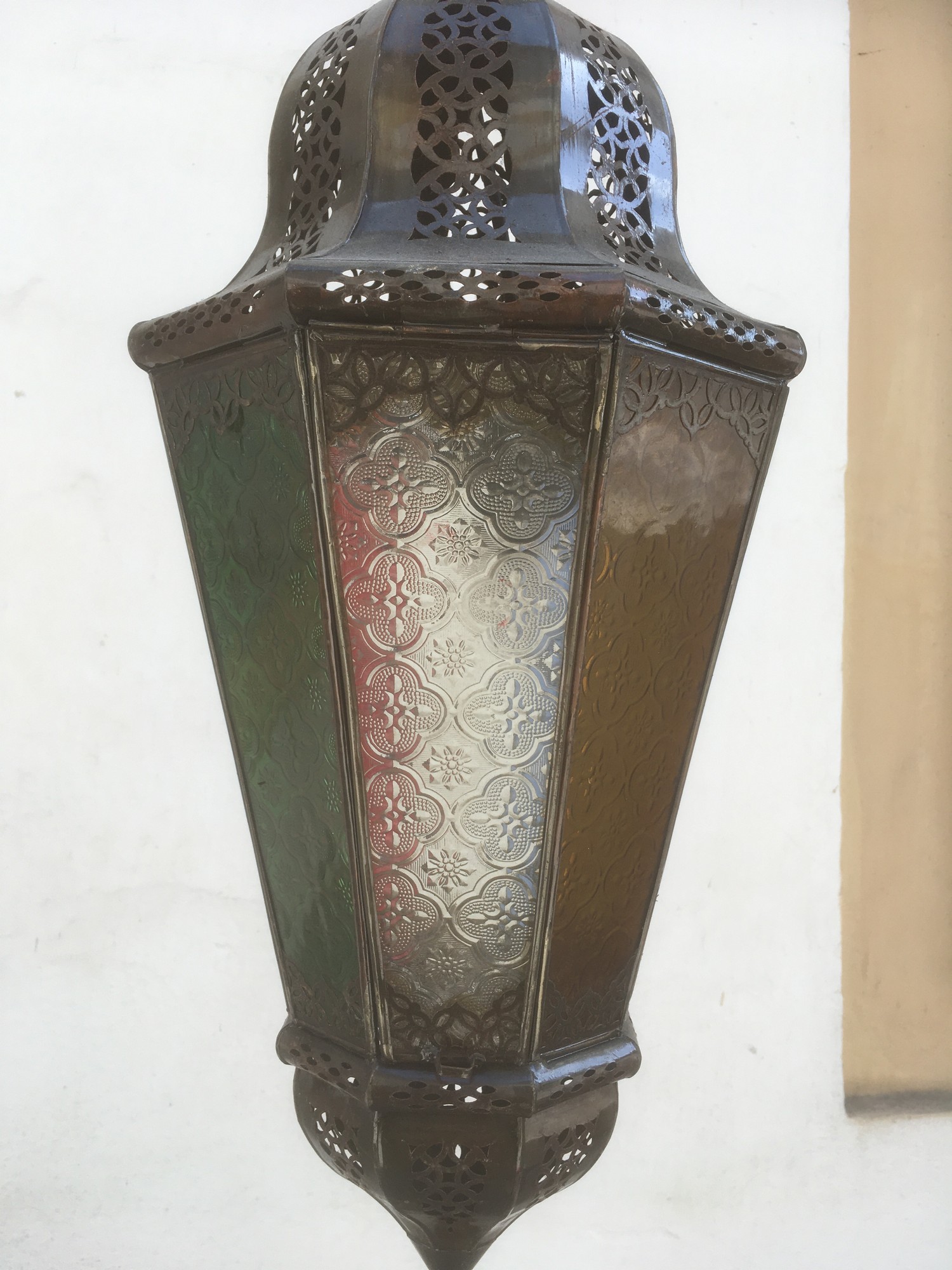 Leuchter Luster Orient Gläser Kupfer Laterne Tiffany Marokko