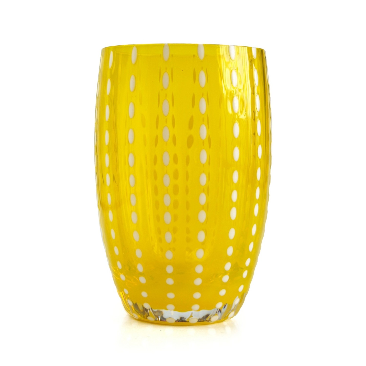 Zafferano Glas Perle gelb