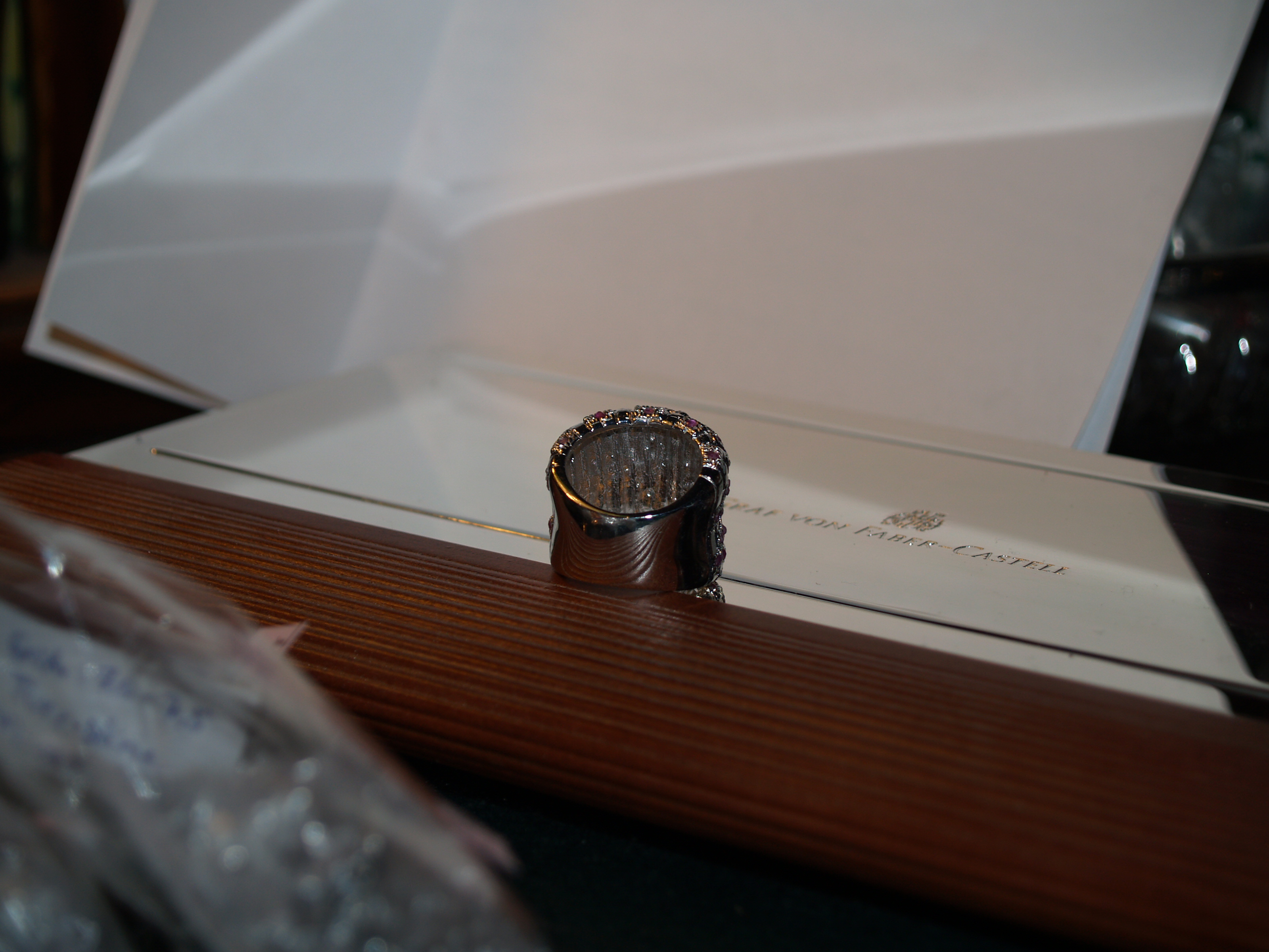 Ring 925 Silber Edelsteine Cocktailring Handarbeit Rubin Vintage