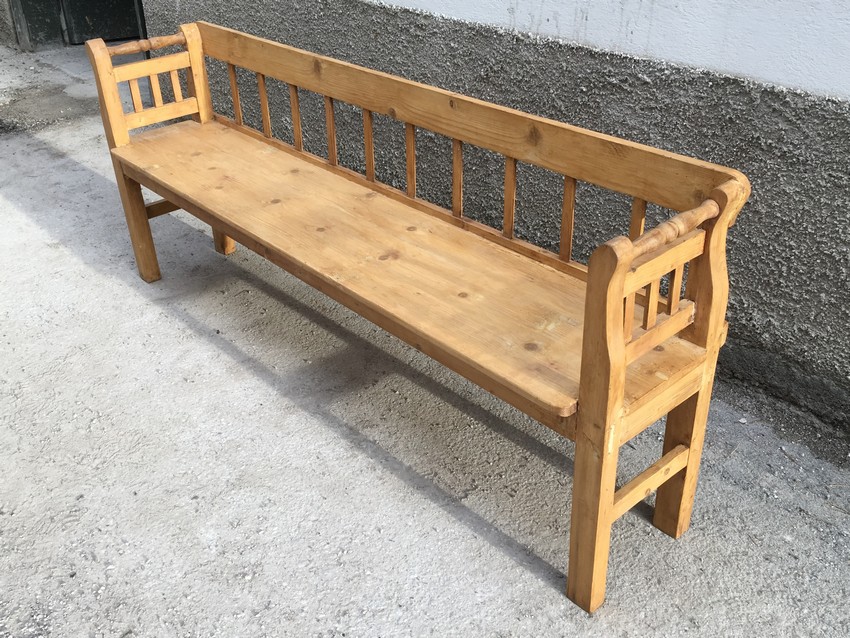 Sitzbank Weichholz antik