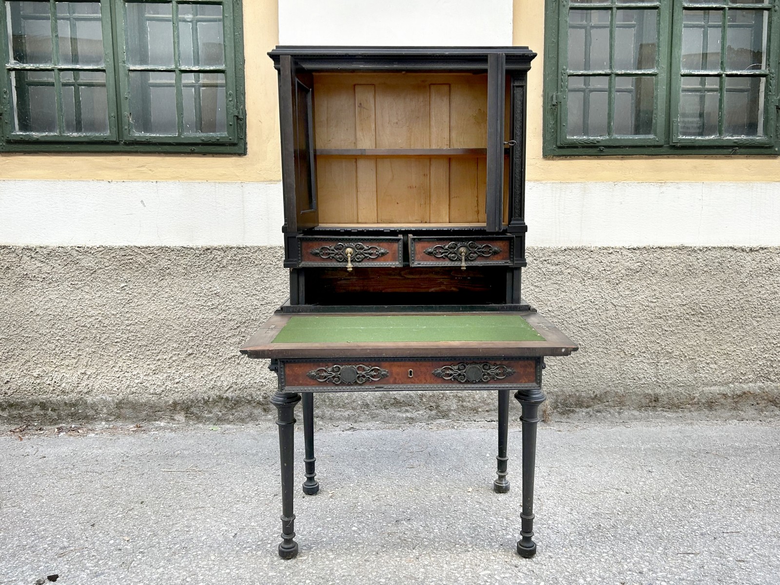 antiker Schreibtischsekretär Möbel Antiquität 1740 Schrank Möbel