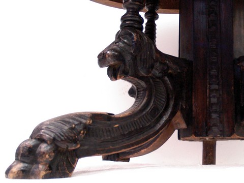 antiker Tisch Löwen