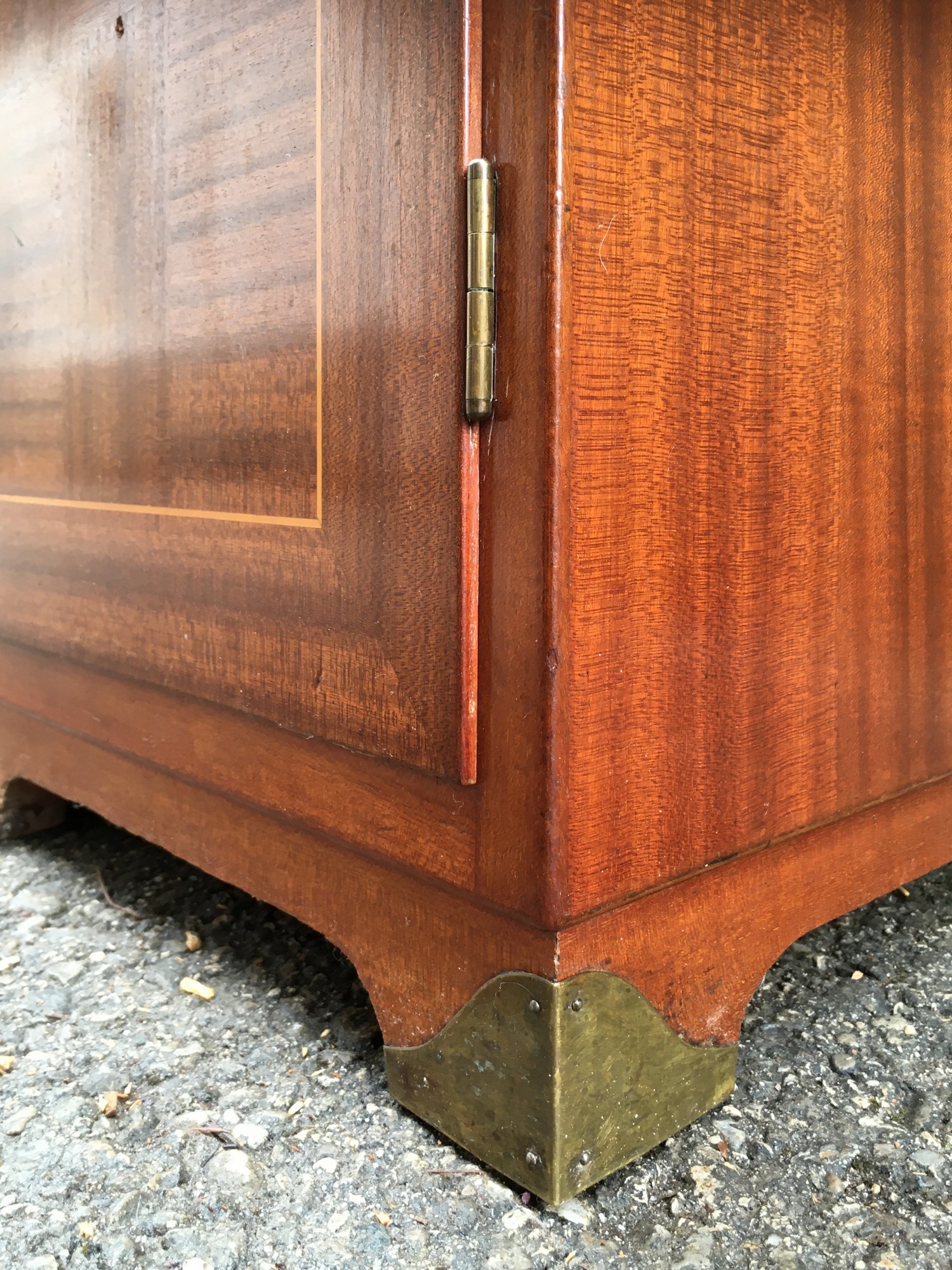 Nachtschrank Kommode Aufsatz Jugendstil Würfelfurnier antik